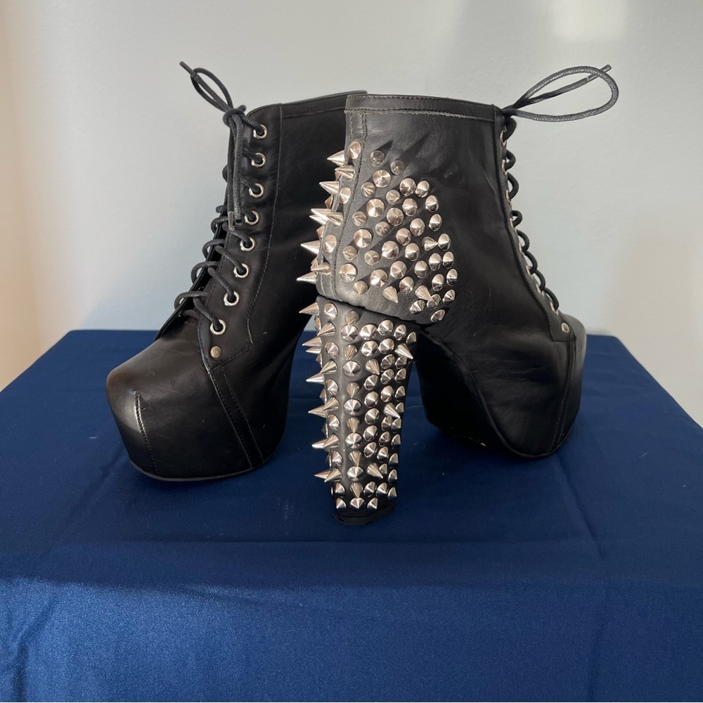 Spike Jeffrey Campbell Tie Up Booties